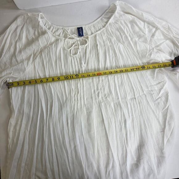 NWT Swimsuits For All Plus Size 22/24 White Crochet Swim Cover-Up - Picture 3 of 6